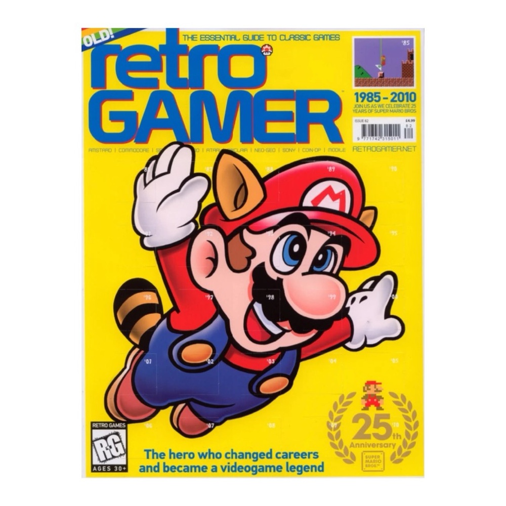 ISSUE 82 RETRO GAMER MAGAZINE 25TH ANNIVERSARY SUPER MARIO BROS - PRE-OWNED